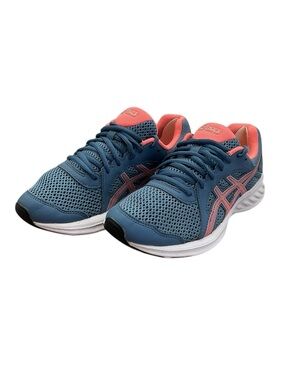 ASICS Jolt 2 running shoes in a blue grey and coral Size 7.5 M